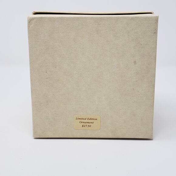 1987 Christmas Time Mime Hand-Painted Fine Porcelain Ornament w/ Wood Stand - Picture 2 of 8